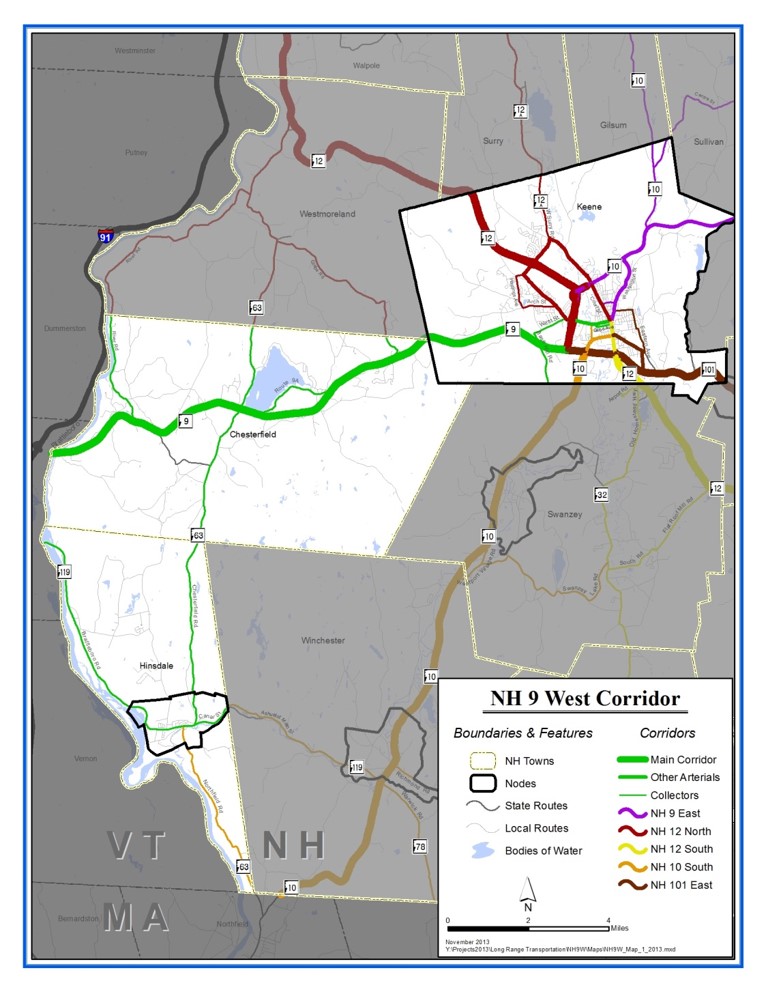 NH 9 West Corridor Map