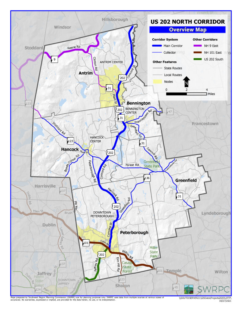Route 202 North Corridor Map