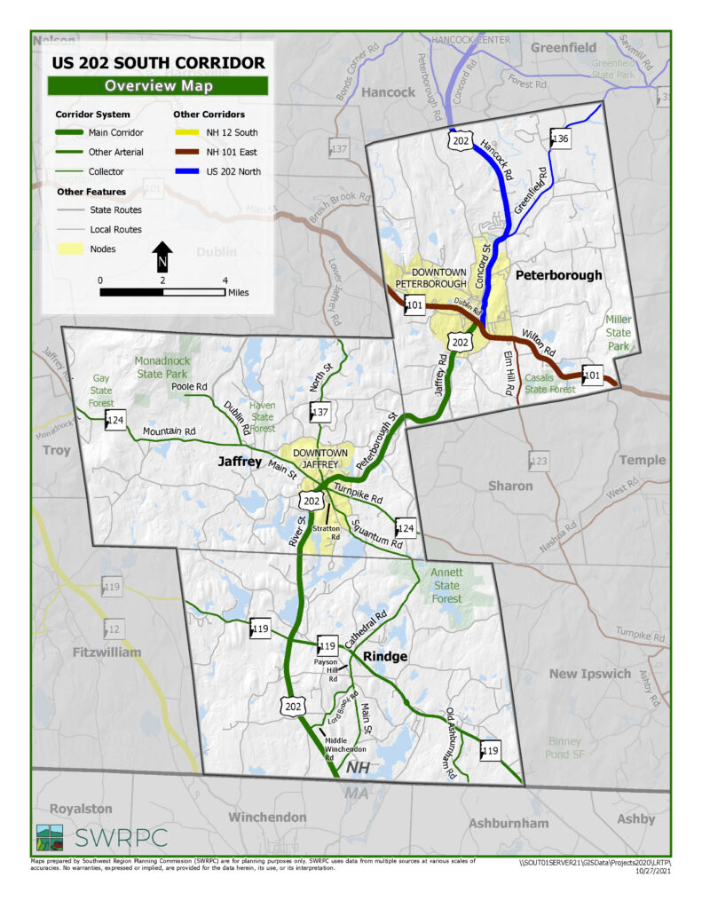 Route 202 South Corridor Map